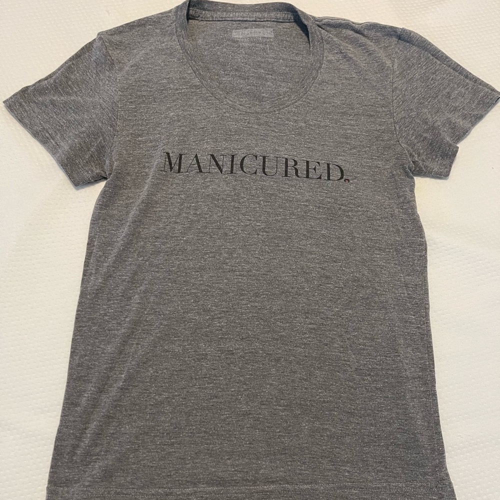 Manicured slub relaxed tee from Ginger and Liz L